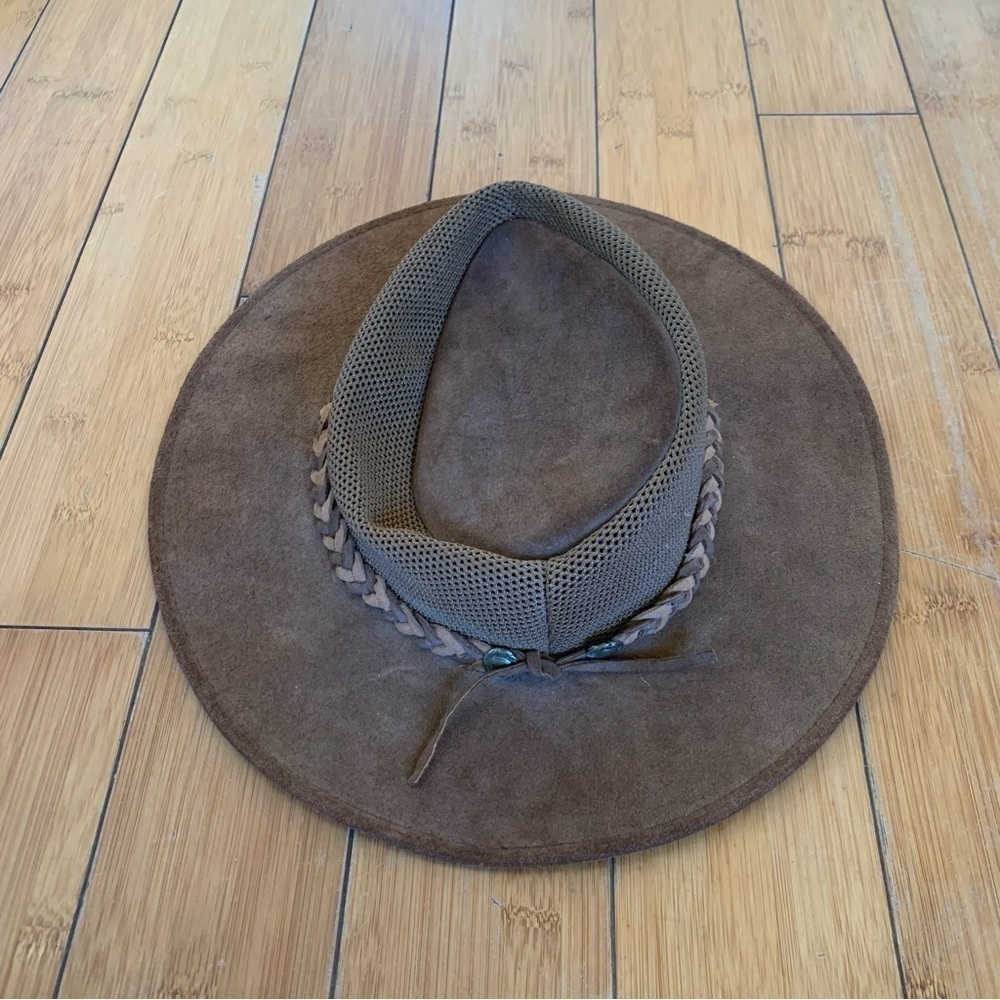 Henschel Hat Company, Brown Wrangler Leather Breezer Size Large - Picture 7 of 10